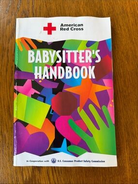 Vintage American Red Cross Babysitter's Handbook - Colorful Cover 1998